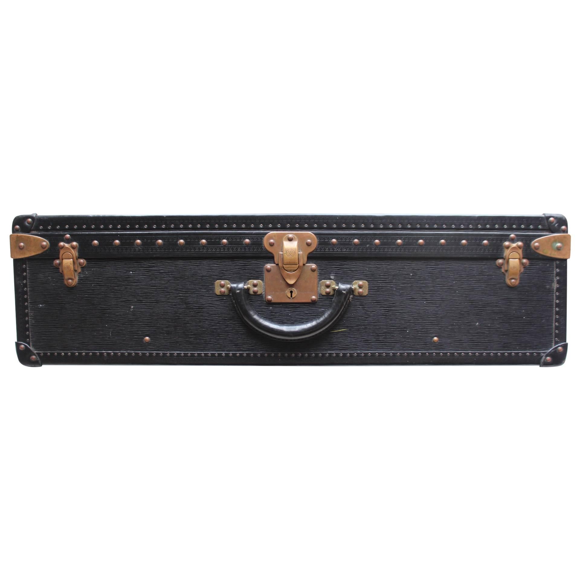 Suitcase by Louis Vuitton Black Leather "Epi, " circa 1990