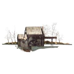 Midcentury Mill House Sculptural Wall Art by Curtis Jere 5