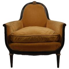 French Lounge Chair Attributed to Paul Follot