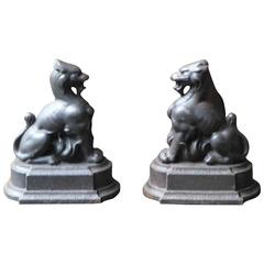 Griffin Andirons, Firedogs