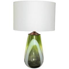 Vintage Abstract Murano Glass Table Lamp