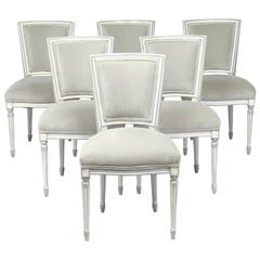 Antique Set of Louis XVI Style Dining Room Chairs Antique Set of Louis XVI Style Dining Room Chairs
