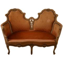 Antique French Provincial Loveseat Frame