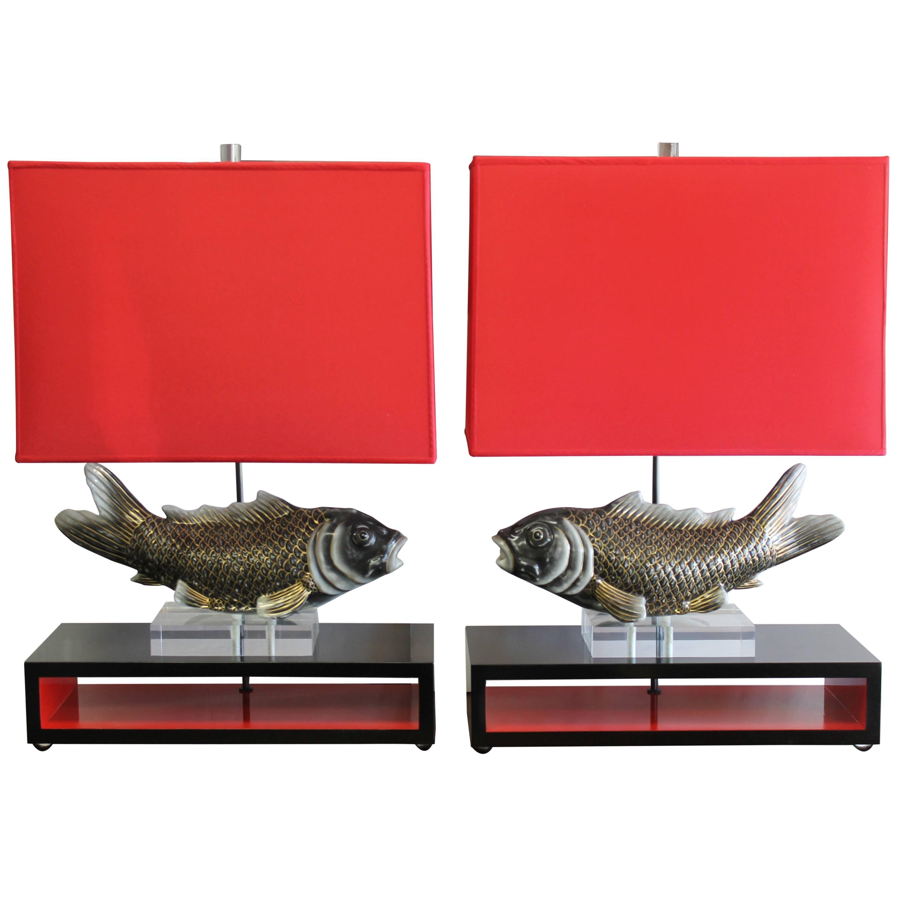 Studio Designed Koi Fish Lamps