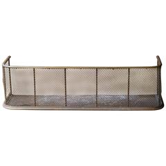 19th Century Brass and Wirework Fireplace Guard, Fire Guard