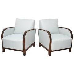 Pair of Swedish Art Deco Club Chairs