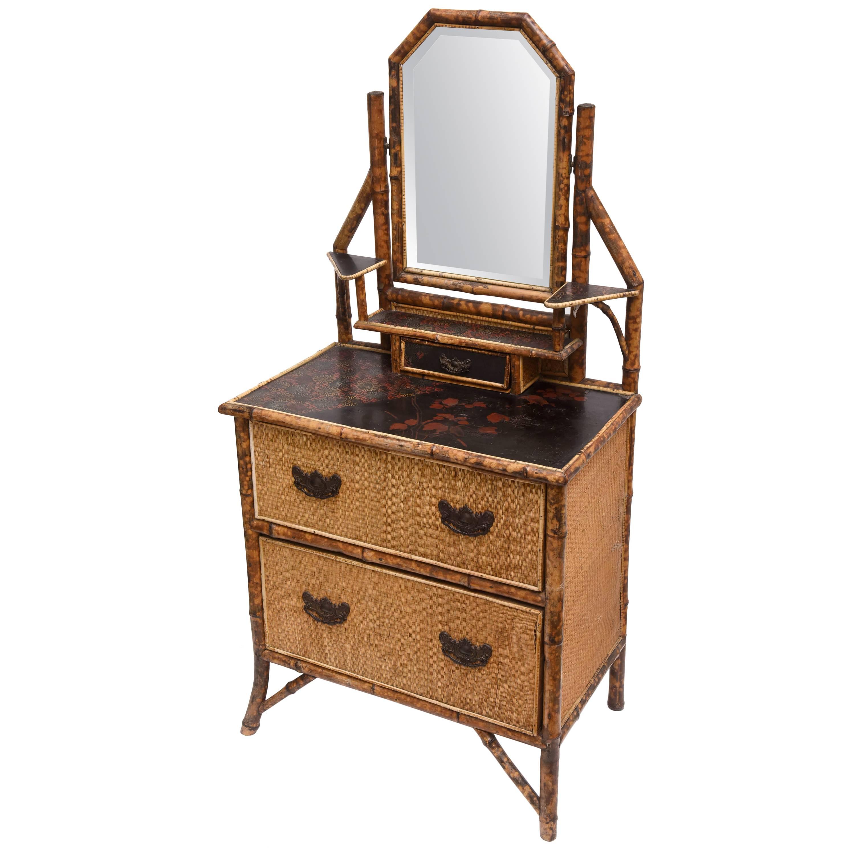 19th Century English Bamboo Dresser