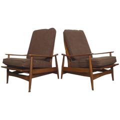 Mid-Century Rocking Lounge Chairs 5