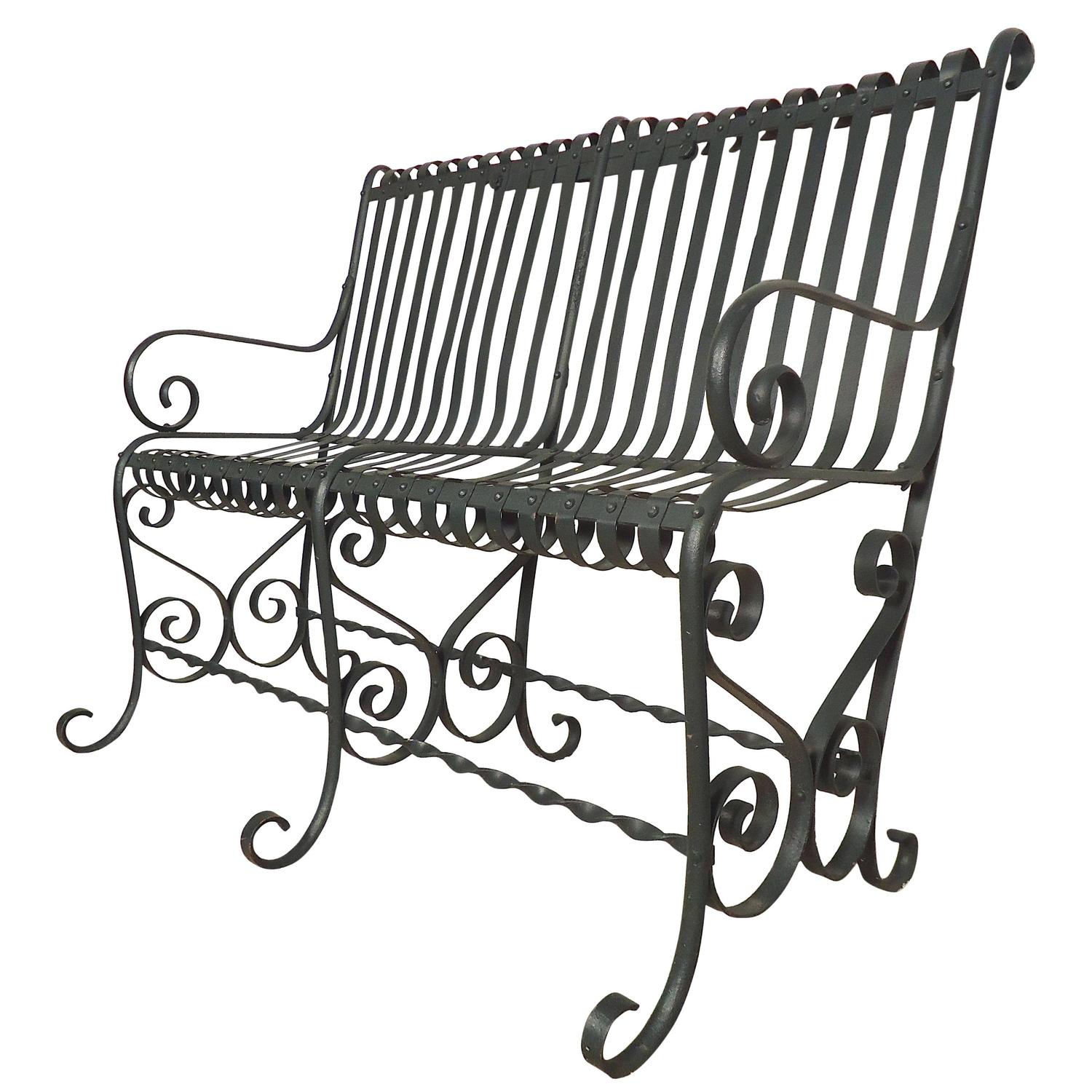 Beautiful Vintage Park Bench For Sale at 1stdibs
