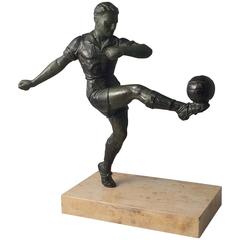 Trophée sportif de football ou de football