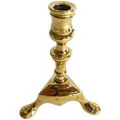 Spanish Brass Taperstick, circa 1800 Antique Spanish Brass Taperstick, circa 1800