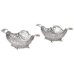 Pair of Dutch Silver Baskets