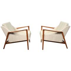 Ib Kofod-Larsen Danish Modern Lounge Chairs