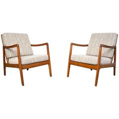 Ole Wanscher Danish Modern Lounge Chairs