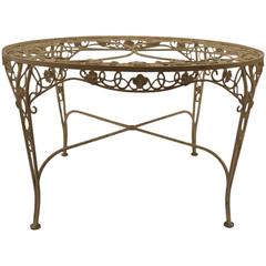 Round Woodard Garden Patio Dining Table