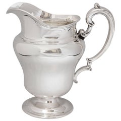 Art Nouveau Sterling Silver Water Pitcher By Frank M. Whiting & Co.