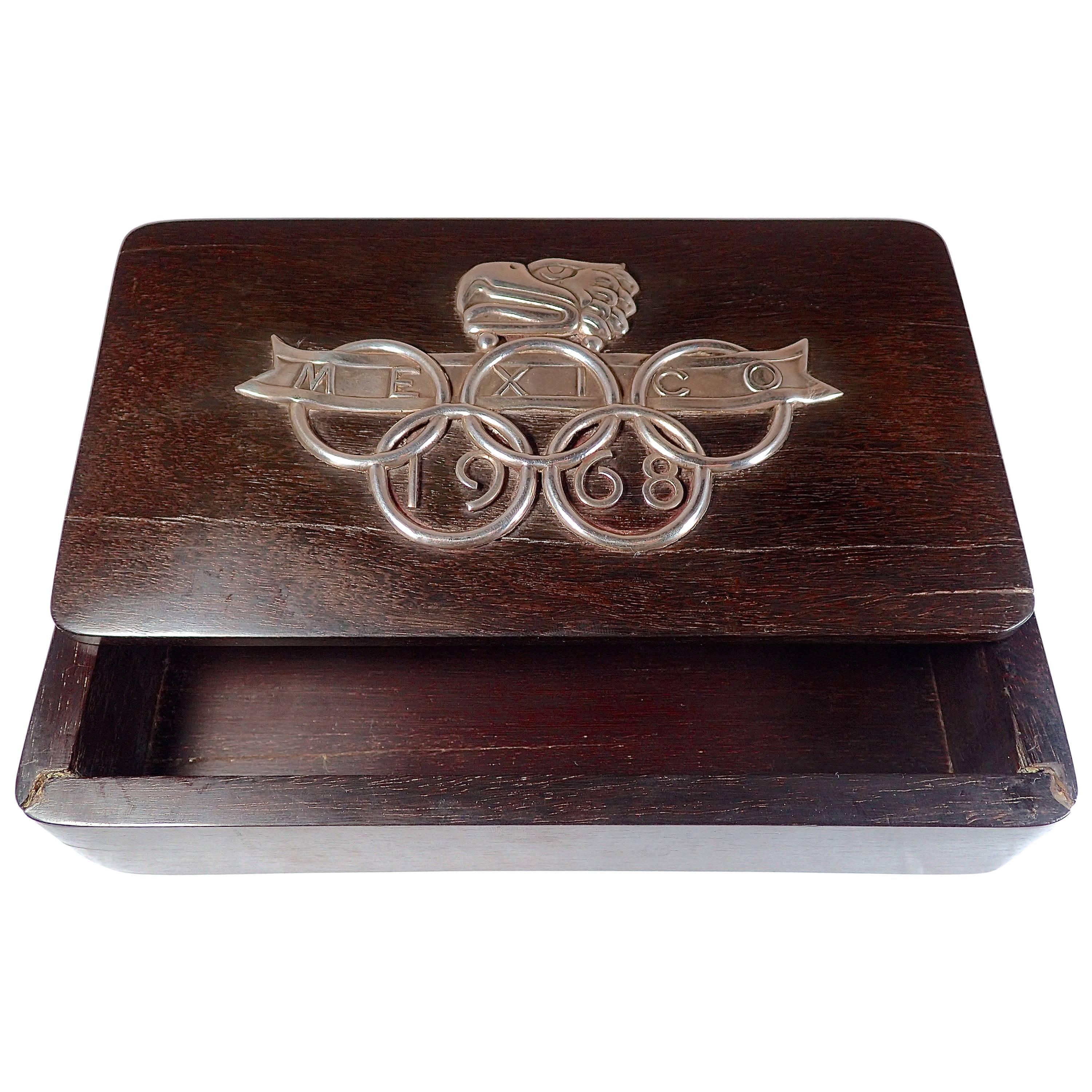 1968 Mexican Olympics Commemorative Box For Sale