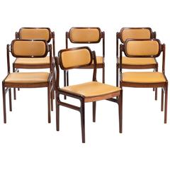 Set of Six Rosewood Dining Chairs