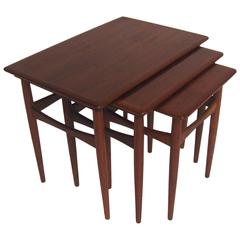 Danish Teak Nesting Tables by Poul Hundevad