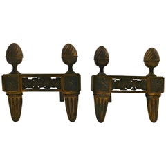 Antique Diminutive Pair of Chenets
