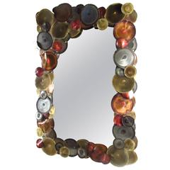 Mid-Century Modern Curtis Jere Style Wall Mirror 5