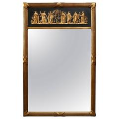 Empire Style Mirror with Grecian Frieze