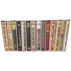 Used James Bond by Ian Fleming, Complete 14 Volume Set with Dust Jackets & Slipcases