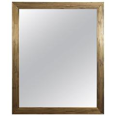 Early 19th Century Reeded Giltwood Mirror, France, circa 1840