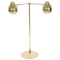 Tall Brass Lamp by Lightolier