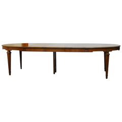 Baker French Collection Walnut Dining Table