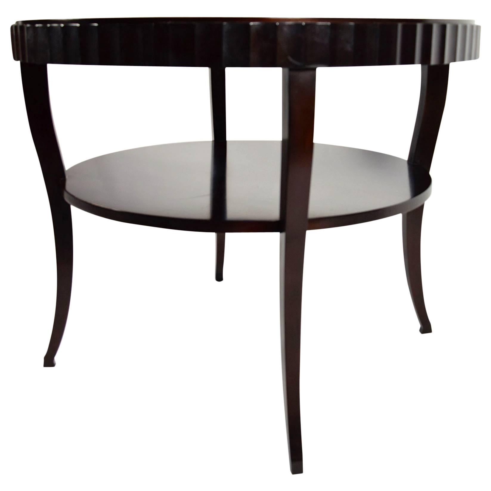 Barbara Barry Fluted Edge Table by Baker