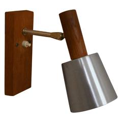 Vintage Danish Teak Wall Sconces