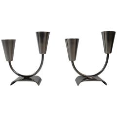 Pair of Danish Modern Candleholders by Selandia