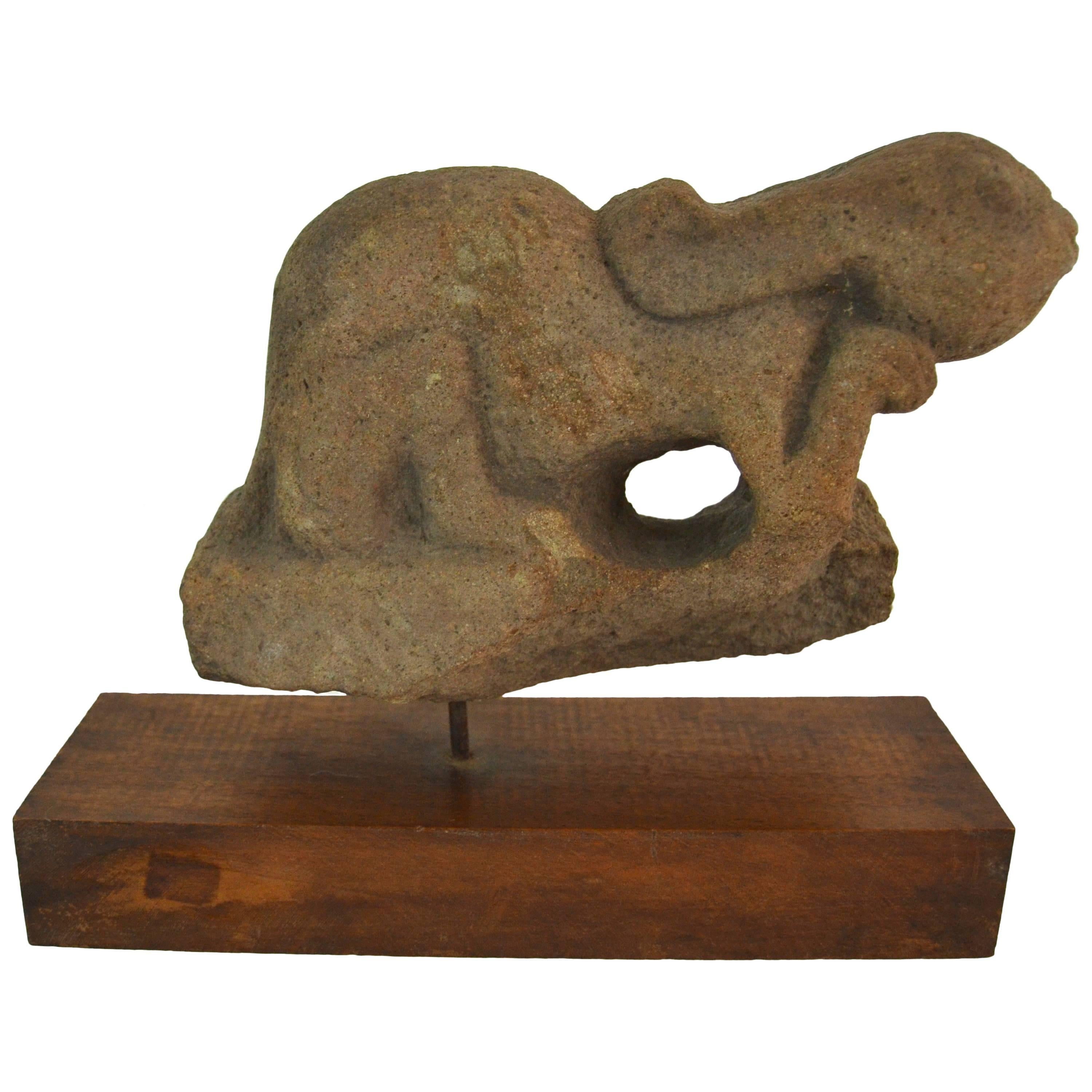 Pre-Columbian Carved Stone Rabbit For Sale