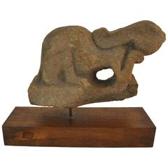 Pre-Columbian Carved Stone Rabbit