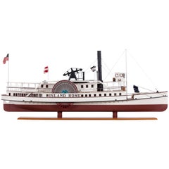 Sidewheel Steamer Model of "Island Home", Martha's Vineyard, Nantucket Ferry