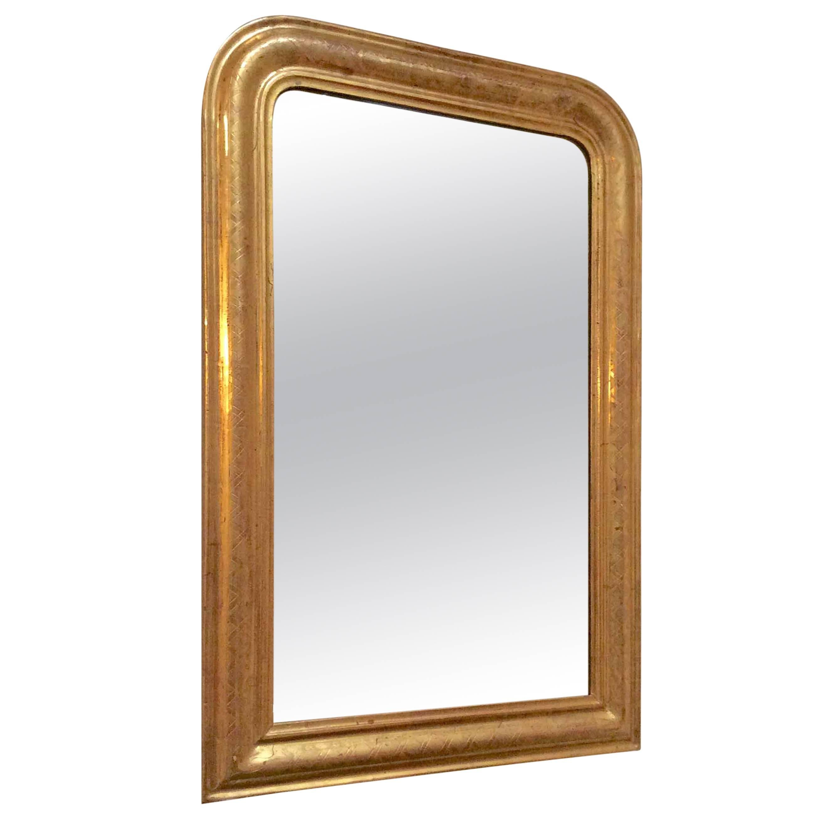 Louis Phillipe Gold Leaf Mirror