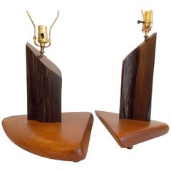 J.O. Frye Studio Wood Lamps, 1957 2