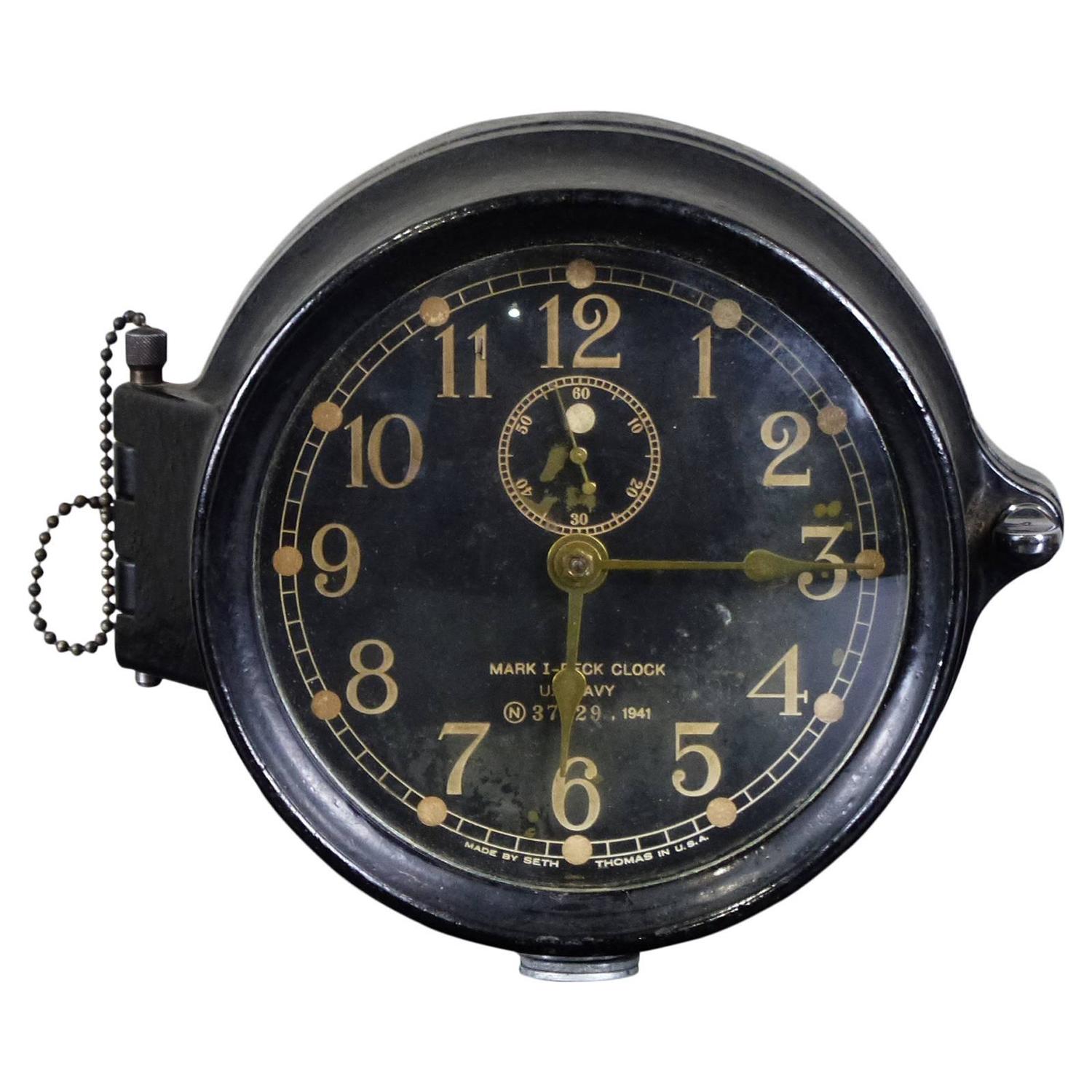 1941 Navy MK1 Deck Clock at 1stdibs
