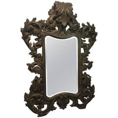 Ornate Rococo Styled Mirror, Midcentury