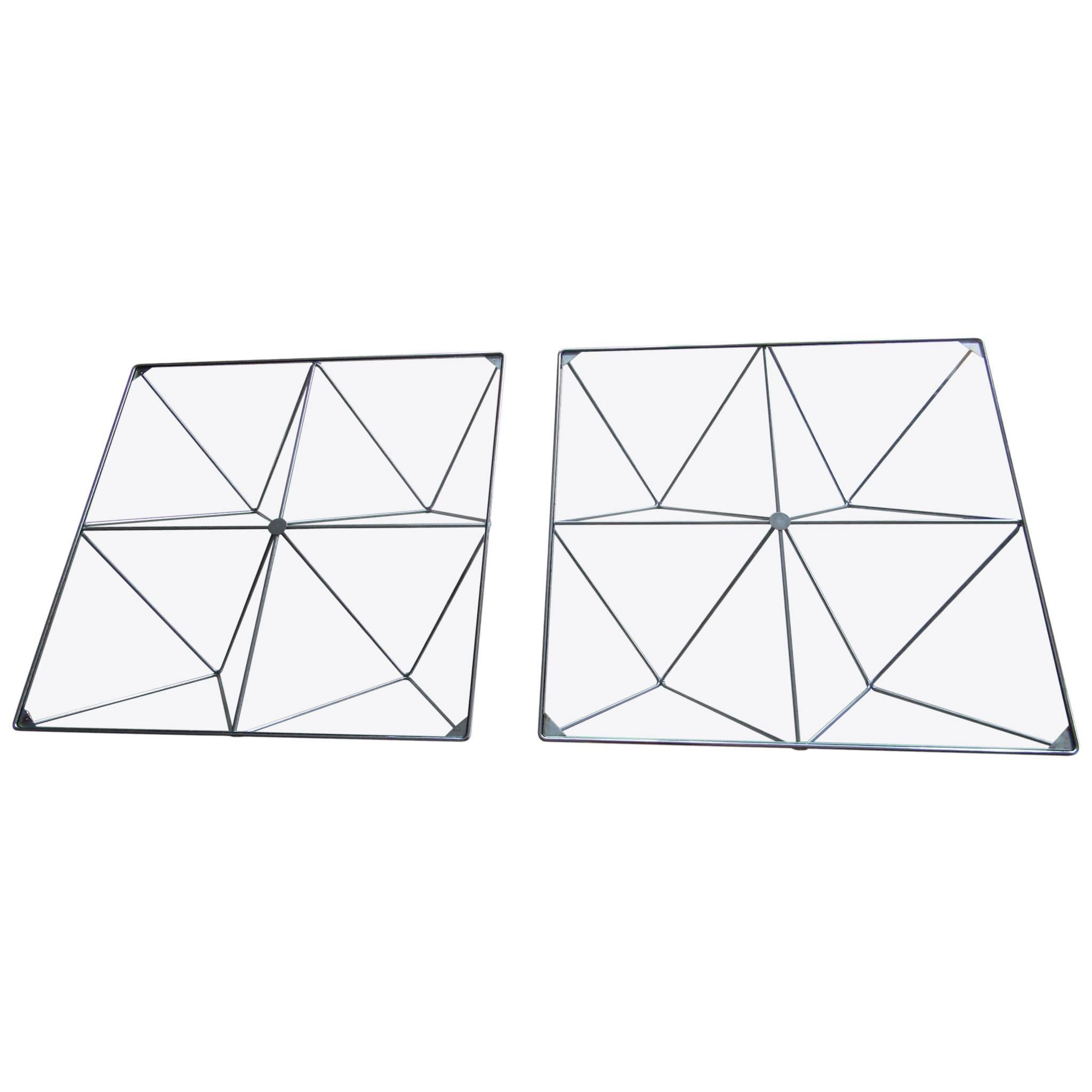 Pair of Paolo Piva Alanda Side Coffee Tables Mid-Century, Italy