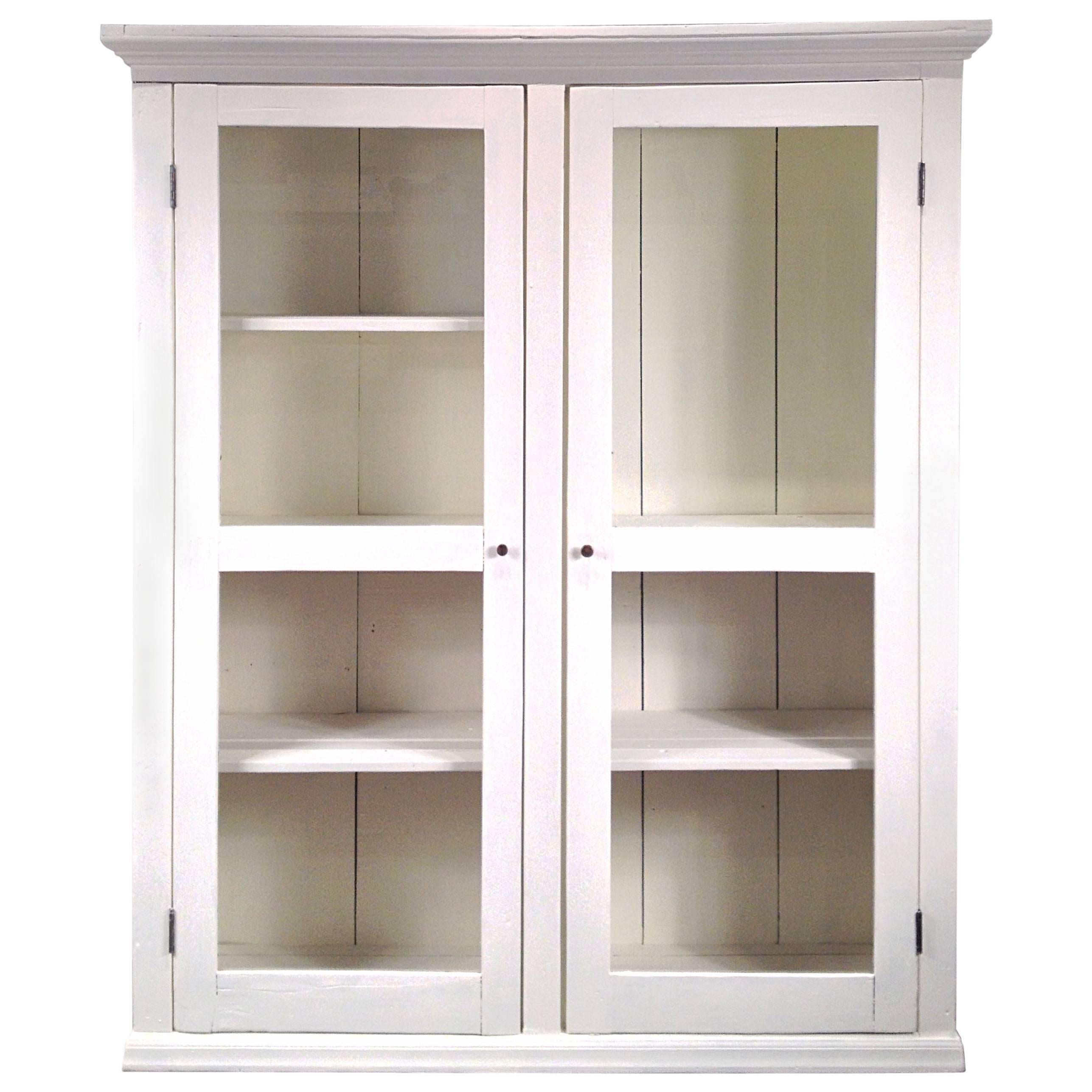 Antique American Painted Display or Bookcase For Sale at 1stDibs