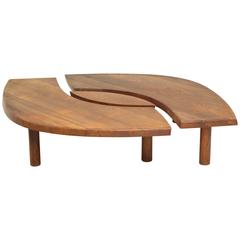 Pierre Chapo Model T22 or "L'Oeuil" Coffee Table in Elm, France