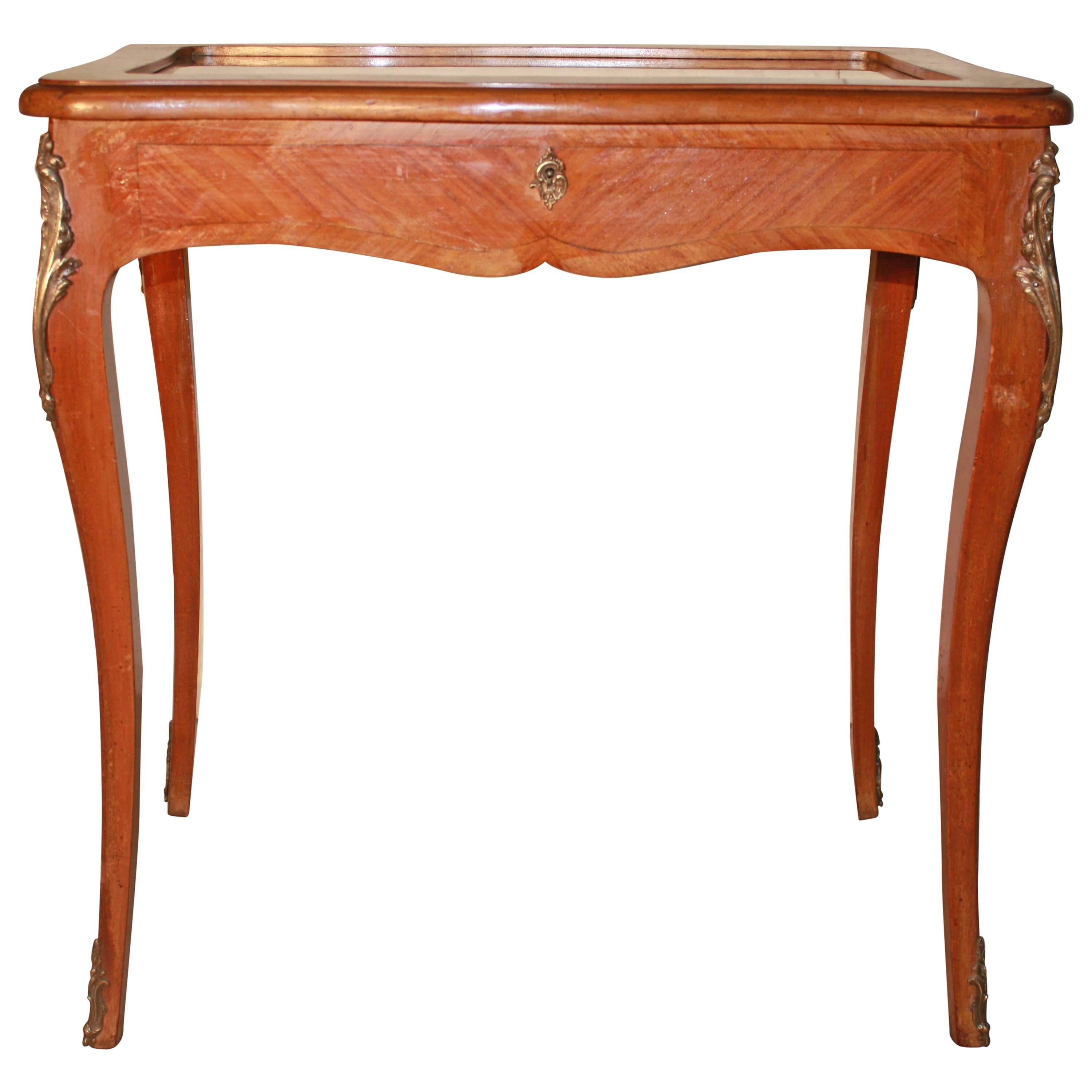 Elegant French Display Table For Sale