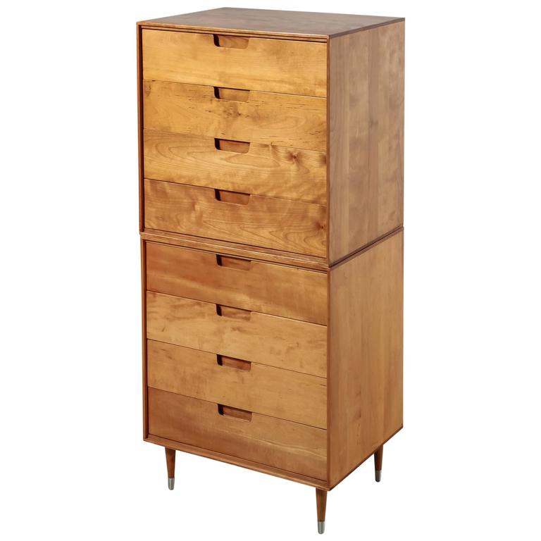Modular Chest Of Drawers In Birch Usa 1950s For Sale At 1stdibs