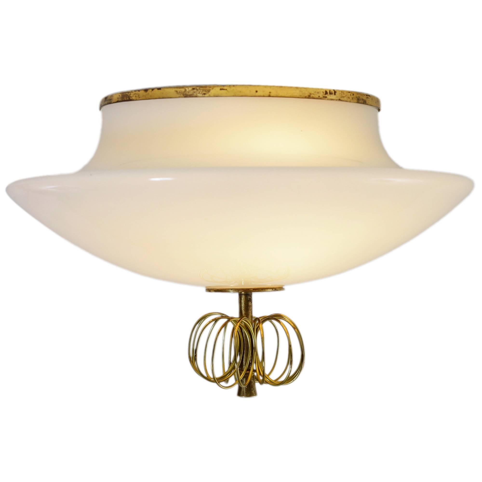 Rare Paavo Tynell ceiling lamp for Taito, Finland, 1940s For Sale