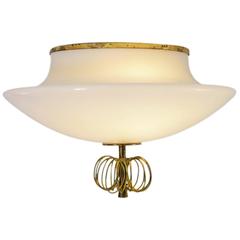 Rare Paavo Tynell ceiling lamp for Taito, Finland, 1940s