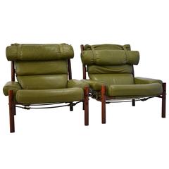Two Inca Lounge Chairs by Arne Norell 3