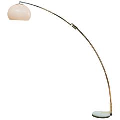 Large Goffredo Reggiani Italian Arc Floor Lamp