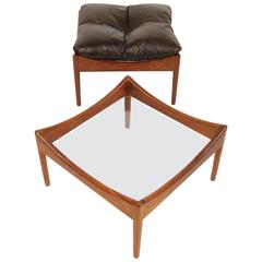 Kristian Vedel Rosewood Table & Ottoman